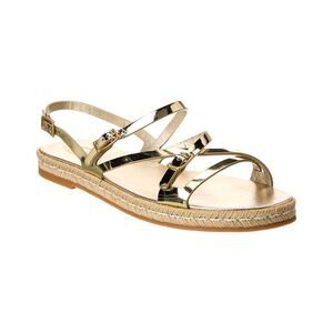 Tods Leather Sandal, Yellow